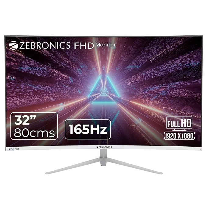 ZEBRONICS AC32FHD 32-inch curved 165Hz gaming monitor product image