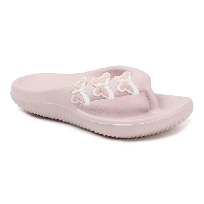 Sukun TTY_04 Women's Soft Anti-Skid Flip-Flops in Peach colour on Amazon.in