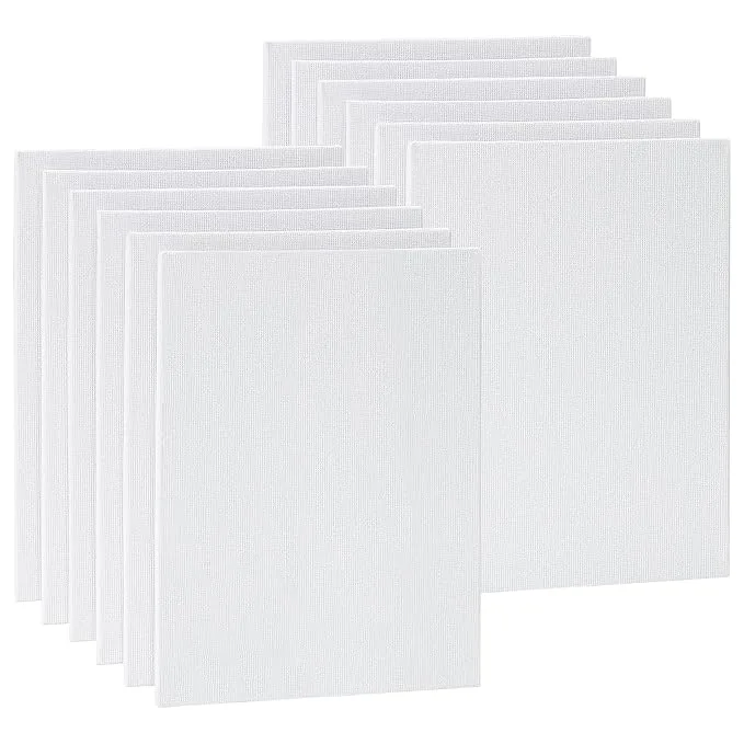 Twinster 5 x 7-inch cotton canvas boards for painting, pack of 6