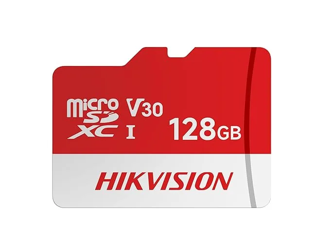 HIKVISION Extreme 128GB microSDXC memory card, Class 10 V30, retail packaging