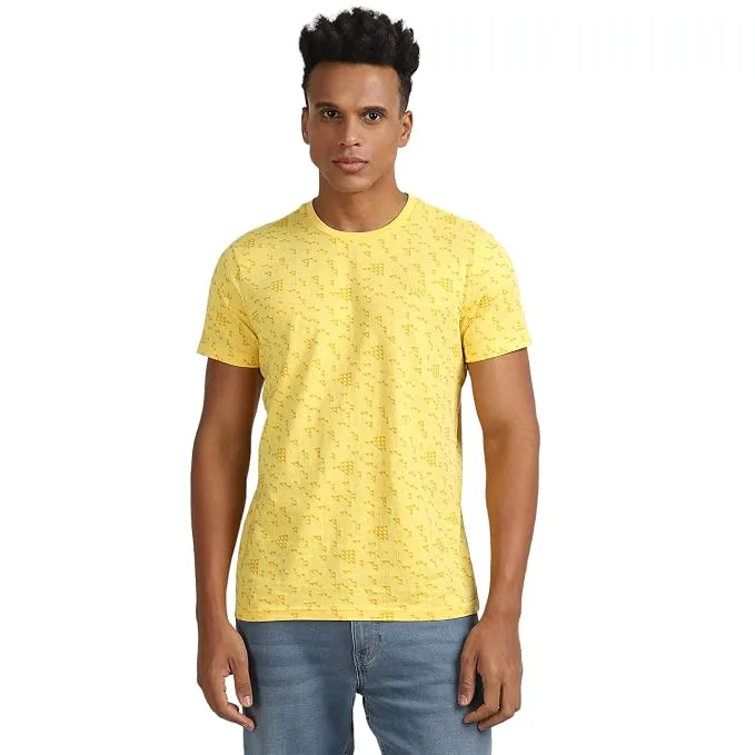 Lee Men's Slim T‑Shirt (Yellow) displayed on Amazon