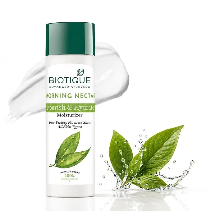 Biotique Morning Nectar Flawless Skin Moisturizer 120ml bottle