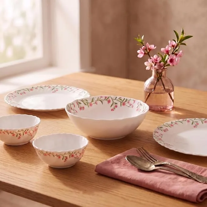 La Opala Novo Opalware Dinner Set 10 Pcs Spring Meadows