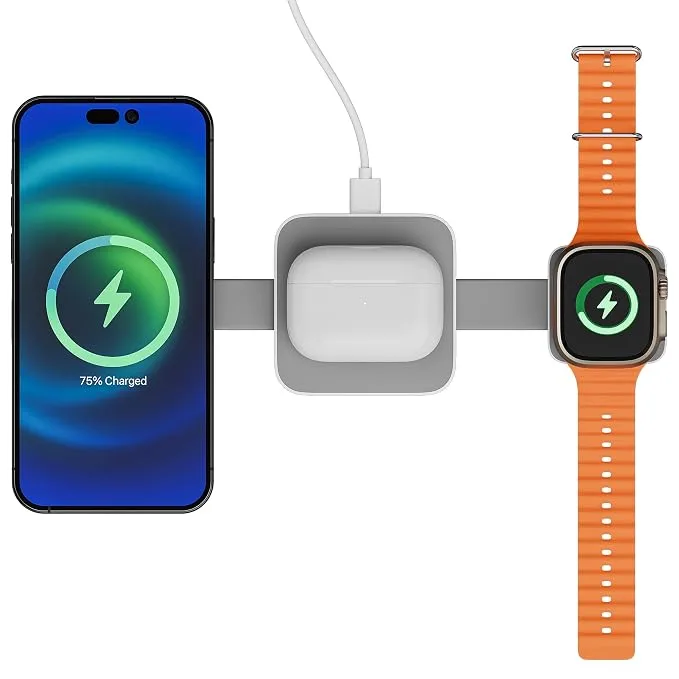 Zebronics 3 in 1 Wireless Foldable Charging Pad MagBoost 20