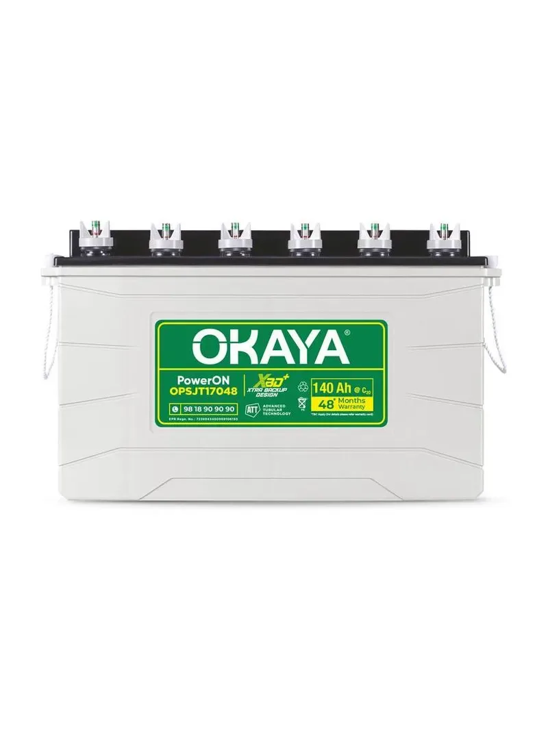 OKAYA 140 Ah 48 Months Warranty Tubular Inverter Battery
