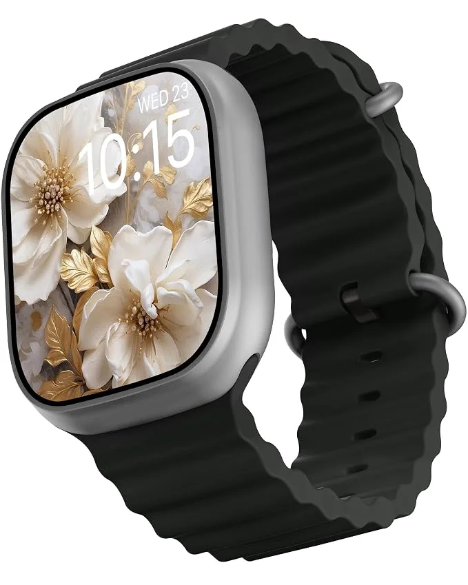 Vaku Luxos Premium Bluetooth Calling Smartwatch in Black