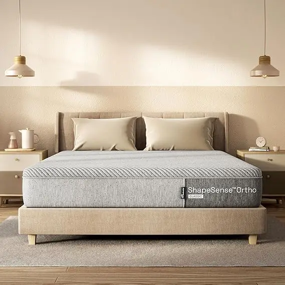Wakefit ShapeSense Orthopedic Classic Memory Foam Mattress | 10 Years Warranty | Mattress King Bed, 6‑Inch Bed Mattress, King Size (76x72x6 Inches, Medium Firm)