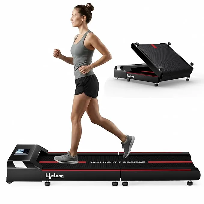 Lifelong Motorized 4.5 HP Foldable Walking Pad for Home