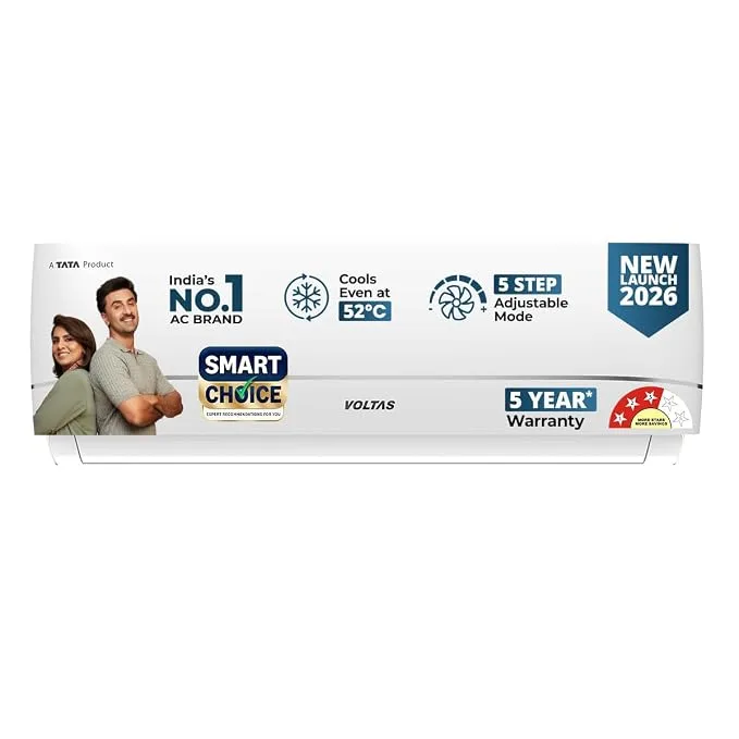 Voltas 1.42 Ton 3 Star Inverter Split AC 2026 Model