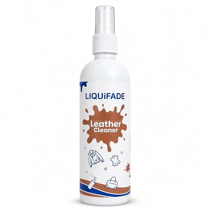 LIQUIFADE Leather Cleaner Liquid for Genuine & Faux Surfaces 200ml — bottle front image