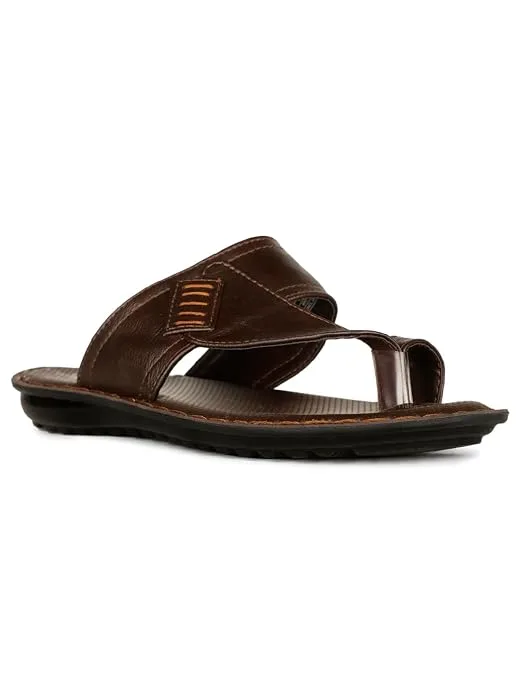 Bata mens Spike Tr E slipper in tan brown