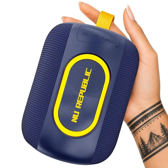 Nu Republic SonicPop 2000 Portable Bluetooth Speaker in Blue