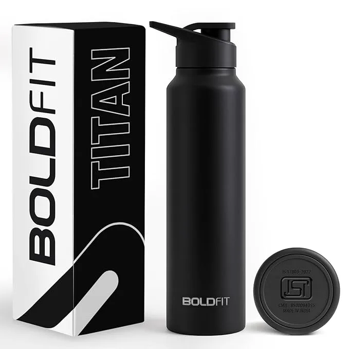 Boldfit Stainless Steel Water Bottle 1 Litre with Handle