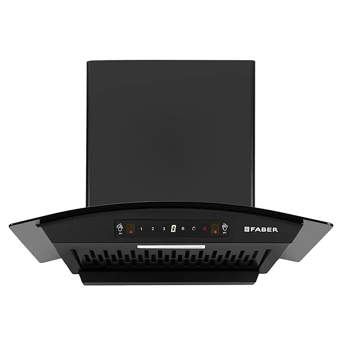 Faber 60 cm 1200 m³/hr Autoclean Curved Chimney Hood Venice IN HC SC FL BK 60