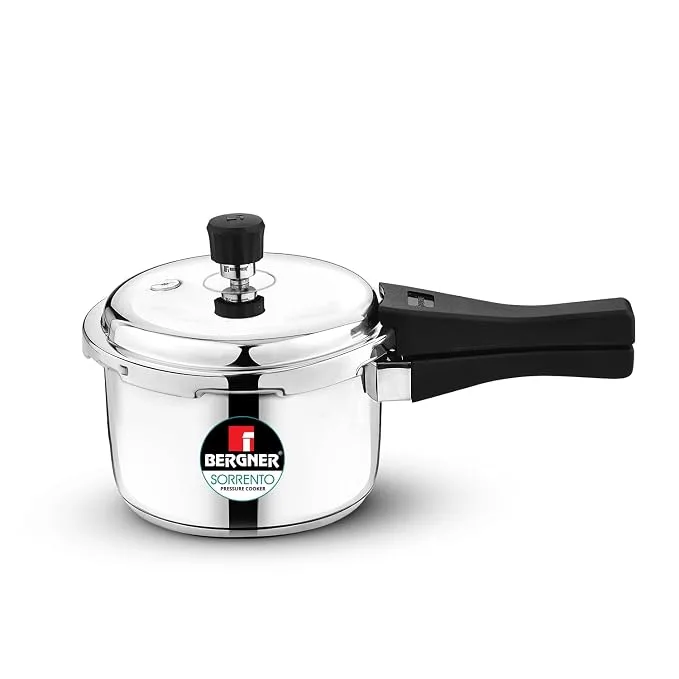 Bergner Sorrento Stainless Steel 3L Pressure Cooker at ₹999 on Amazon (Discount Unverified)