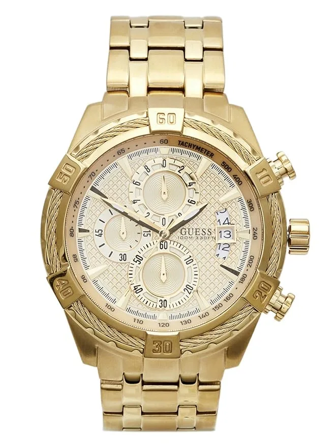 GUESS Round 47mm Silver Dial Analog Men's Watch U0522G5M product photo