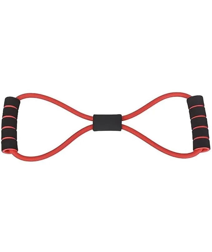 HABIT LIVE BETTER Figure 8 Resistance Band in multicolor for yoga, shoulder stretch and chest expansion