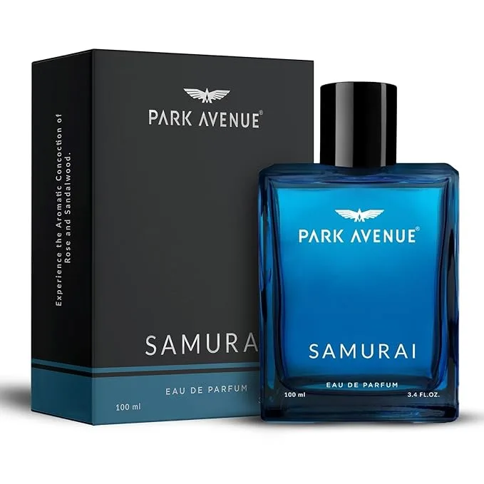 Park Avenue Samurai Eau De Parfum Men 100ml bottle and packaging