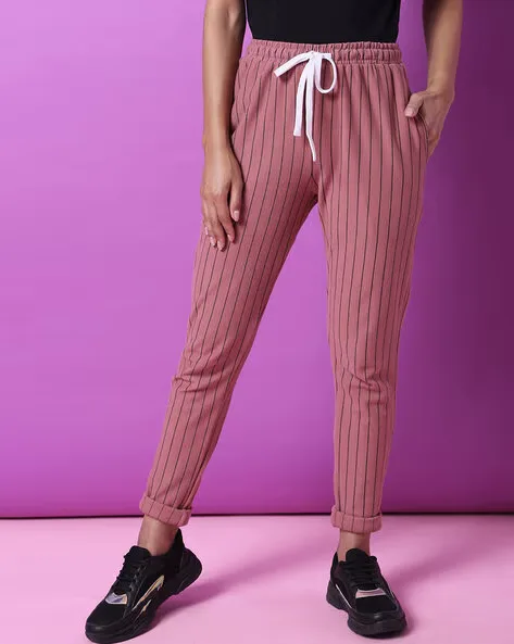 Pinacolada Striped Straight Track Pants