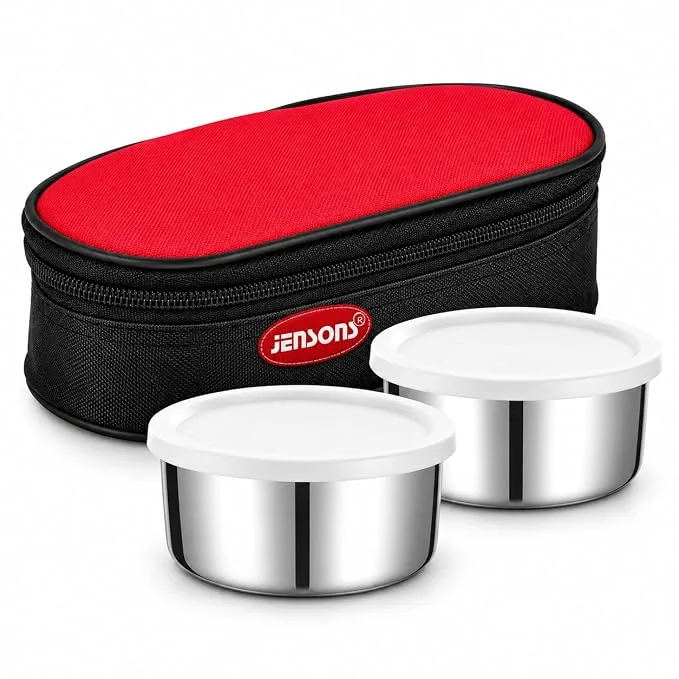 JENSONS Premium Essence Stainless Steel Lunchbox 3pc Set
