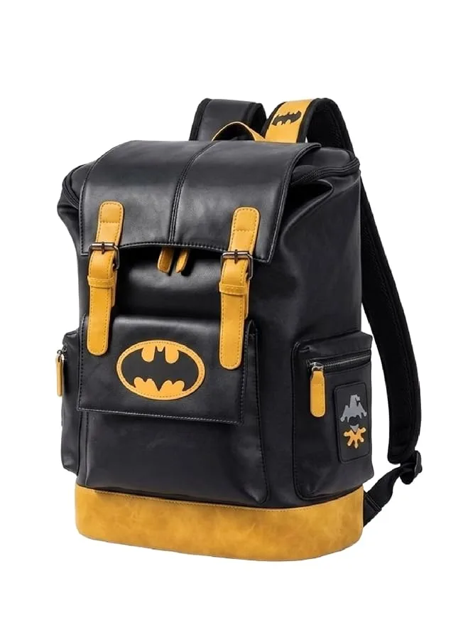 FUR JADEN Vegan Leather Anti Theft Design Casual Laptop Backpack with 15.6 Inch Laptop Pocket