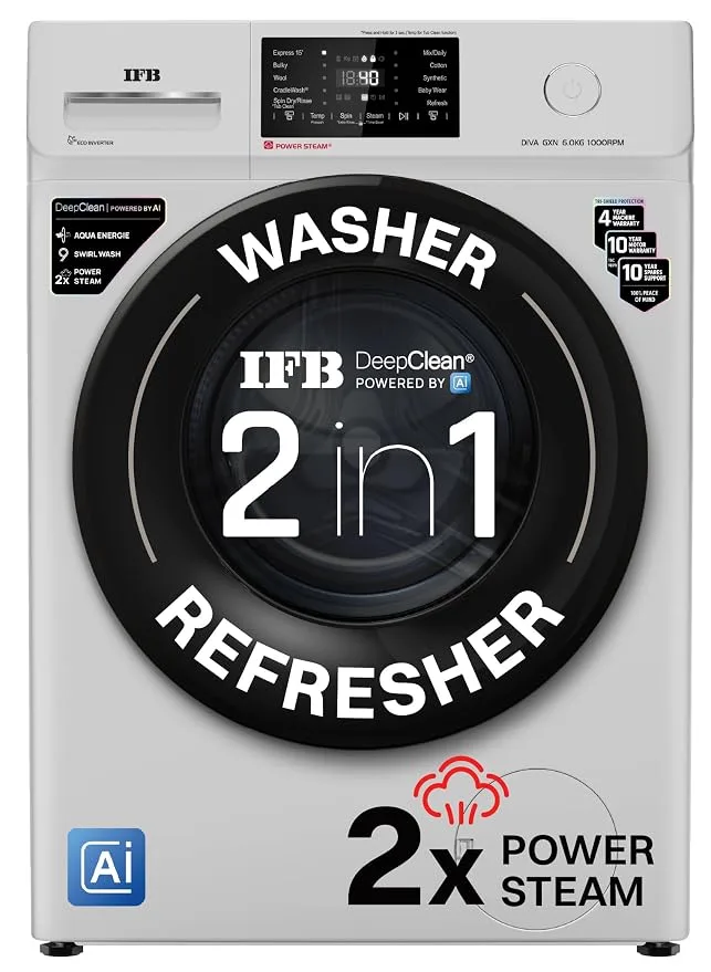 IFB DIVA GXN 6010 CMS 6 kg front-load washing machine in grey