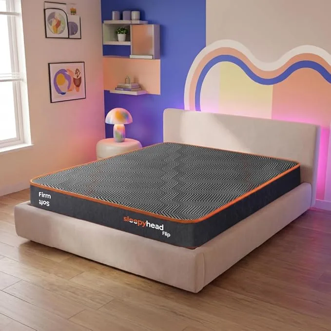 Sleepyhead Flip dual-sided high density foam king bed mattress (75x72x5)