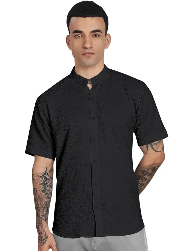 Urban Buccachi Men's Regular Fit Solid Casual Shirt