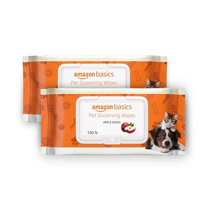Amazon Basics Pet Grooming Wipes 200 Count