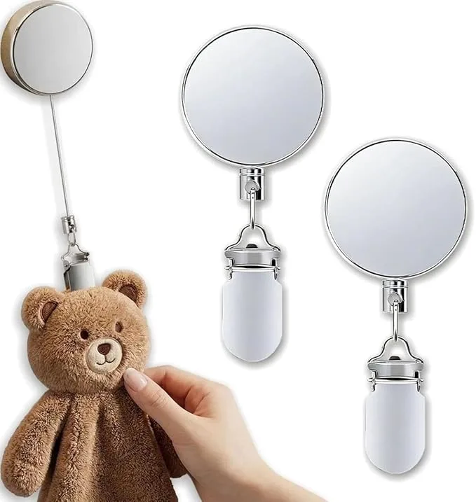 Hddify self-adhesive retractable stainless steel towel clip holder with pull cord
