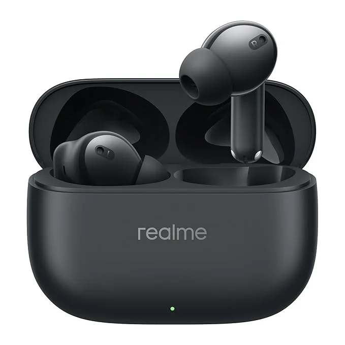 realme Buds T310 True Wireless Earbuds in Vibrant Black