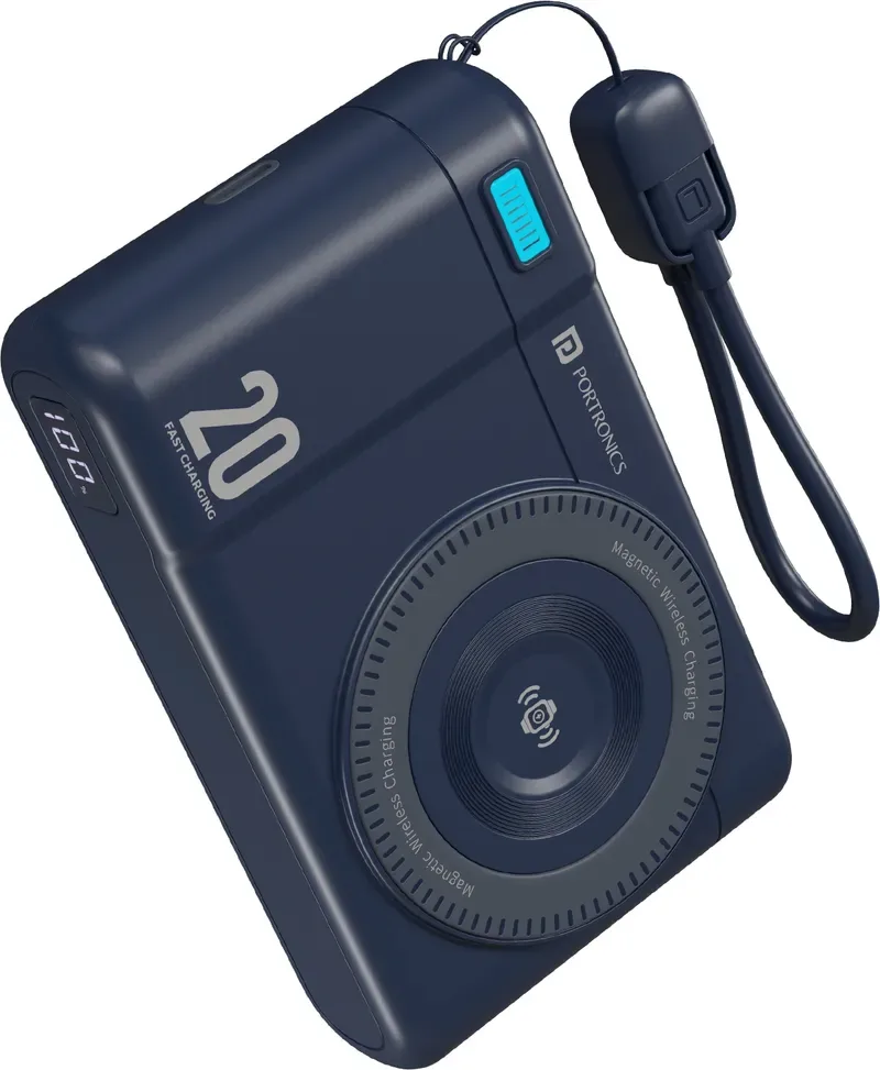 Portronics Power Shutter Air 20K 20000 mAh magnetic wireless power bank