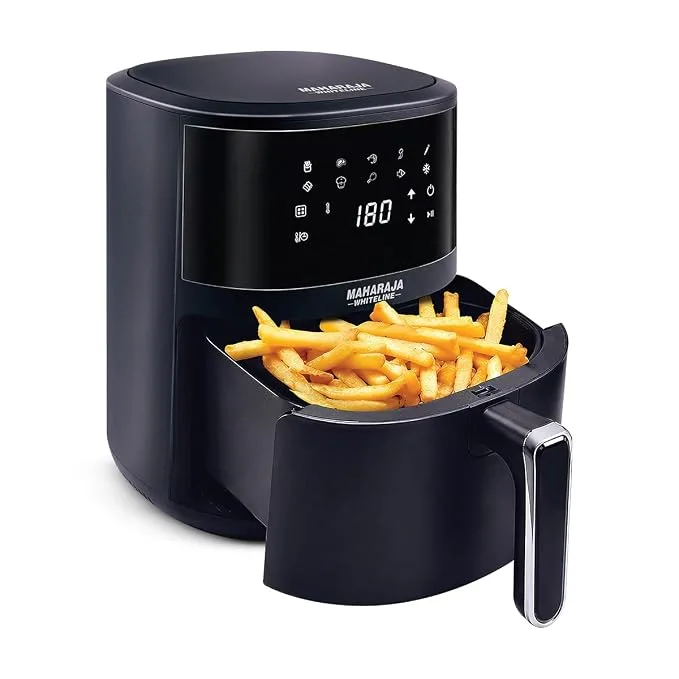 Maharaja Whiteline CrispyChef Pro 1350W digital air fryer, 4.5L black