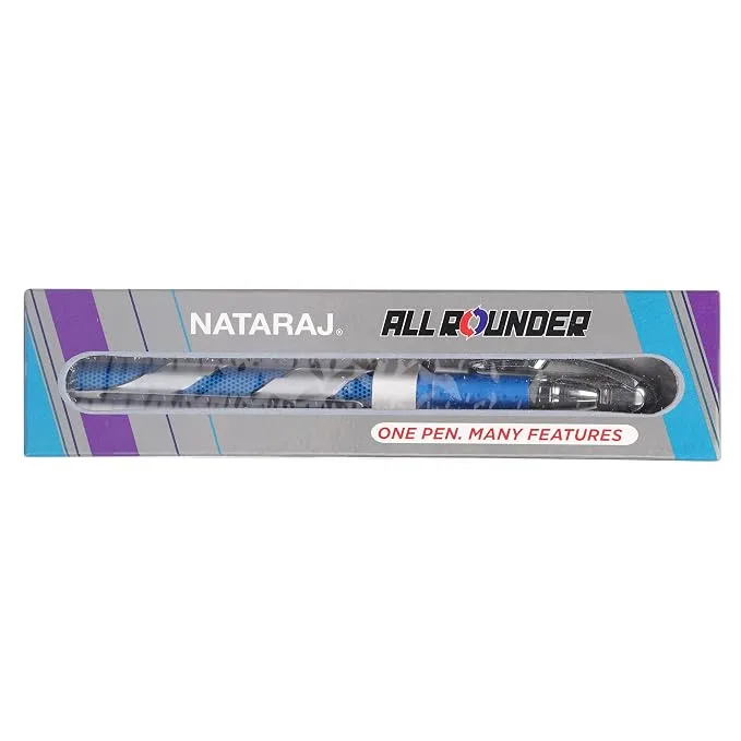 Nataraj All rounder Ball Pen - Blue Pack of 10
