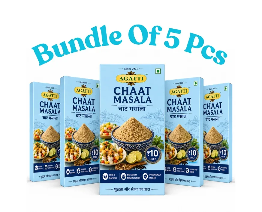 Agatti Premium Chaat Masala Blend five-pack
