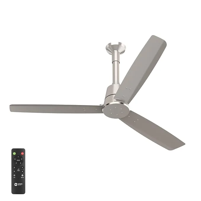 Orient Electric Proton 1200 mm Cream Latte BLDC ceiling fan with remote