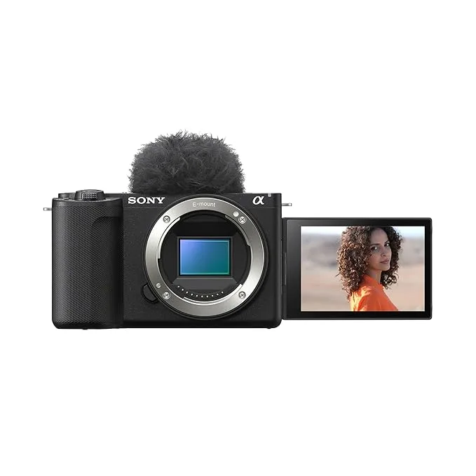 Sony Alpha ZV-E10M2 26 MP Interchangeable Lens Mirrorless Vlog Camera for Creators in Black