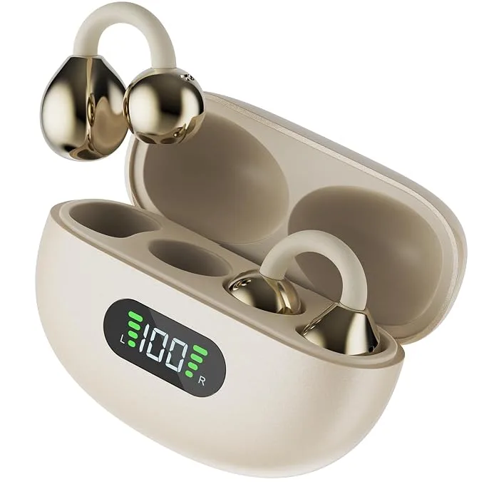 Fire-Boltt Aero Clip OWS Earbud in Sandstone Beige