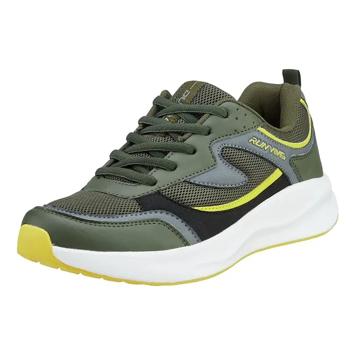 Duke Mens Fwol2124 Sneaker in Navy, mesh lace-up training shoe