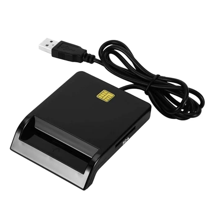 MERISHOPP USB 2.0 Smart Card Reader CAC ID Bank Card Sim Card Cloner Connector