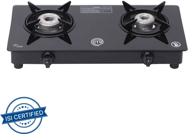 MasterChef Signature Glass Automatic Gas Stove 2 Burners