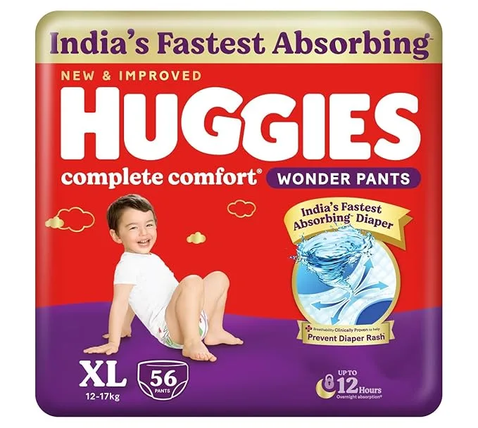 Huggies Complete Comfort Wonder Pants XL, 56 count pack