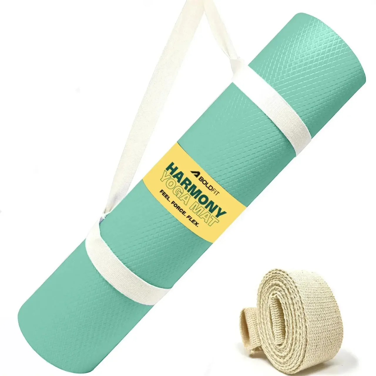 Fitness Mantra TPE 8mm Cross Color Anti-Slip Yoga Mat