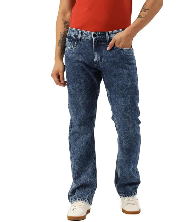BENE KLEED Men Tinted MID-Rise Solid Pure Cotton Jeans