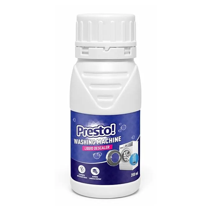 Amazon Brand Presto Washing Machine Descaler Liquid 200ml bottle