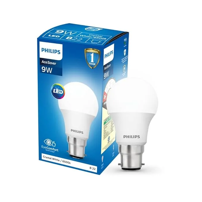 Philips 9W B22 Cool Day White LED Bulb Ace Saver