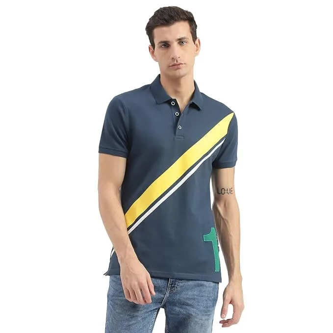 United Colors of Benetton Men's Solid Regular Fit Polo Shirt
