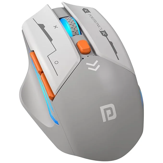 Portronics Vader Max Wireless Rechargeable Mouse Grey