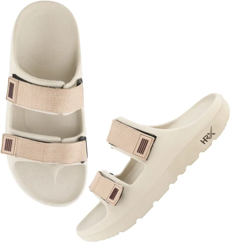 HRX by Hrithik Roshan Men Slides Brown